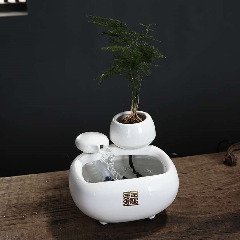 Ceramic Flowing Water Fountain