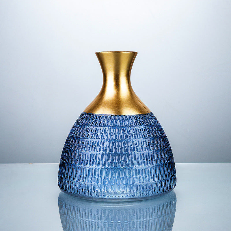 Golden Edge Textured Vase