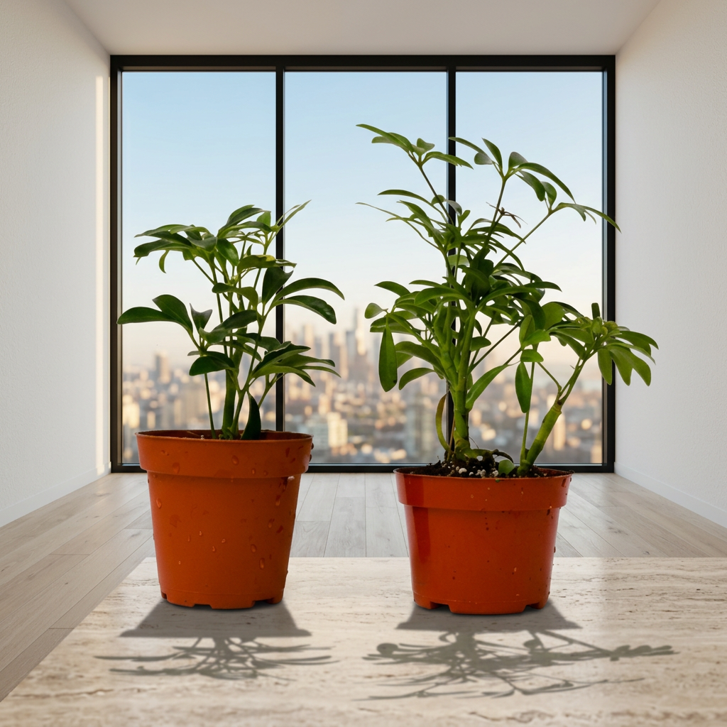 2 Different Schefflera Plants Variety Pack