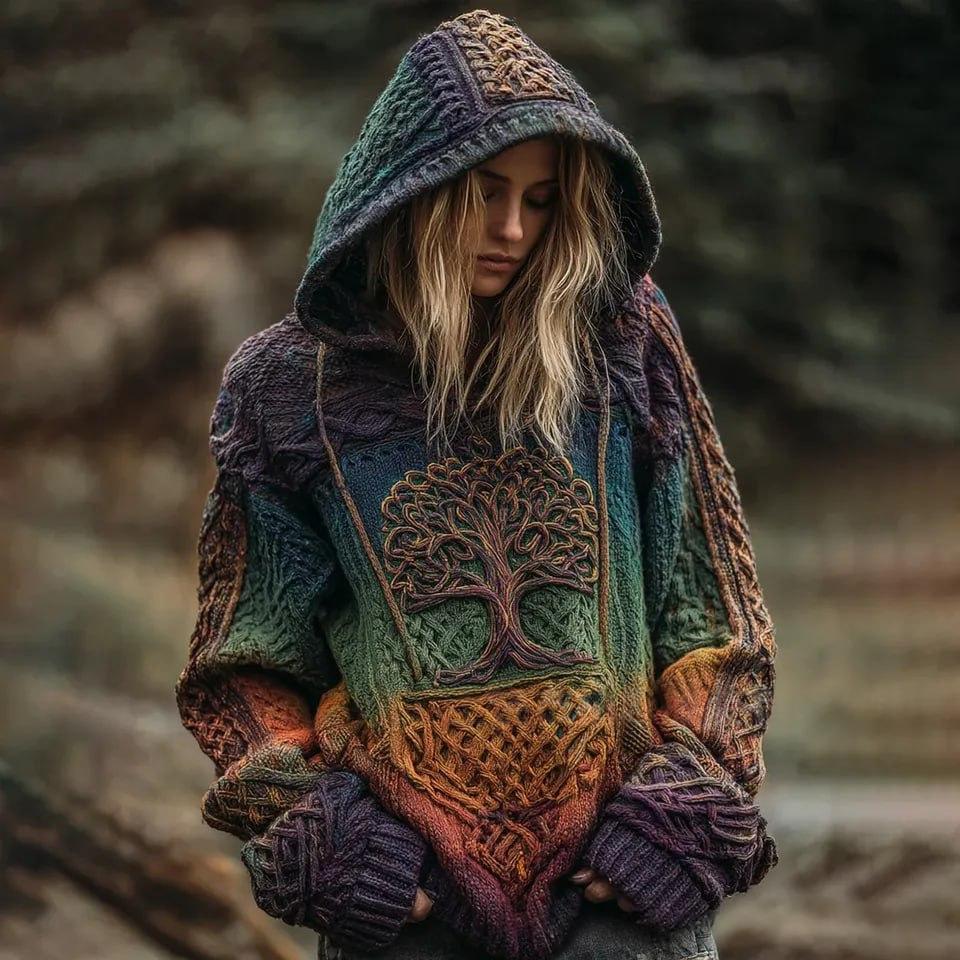Tree of Life 3D Graphic Hooded Sweatshirt