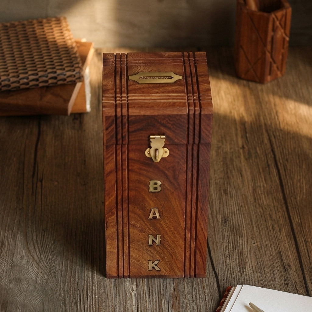 Wooden Piggy Bank