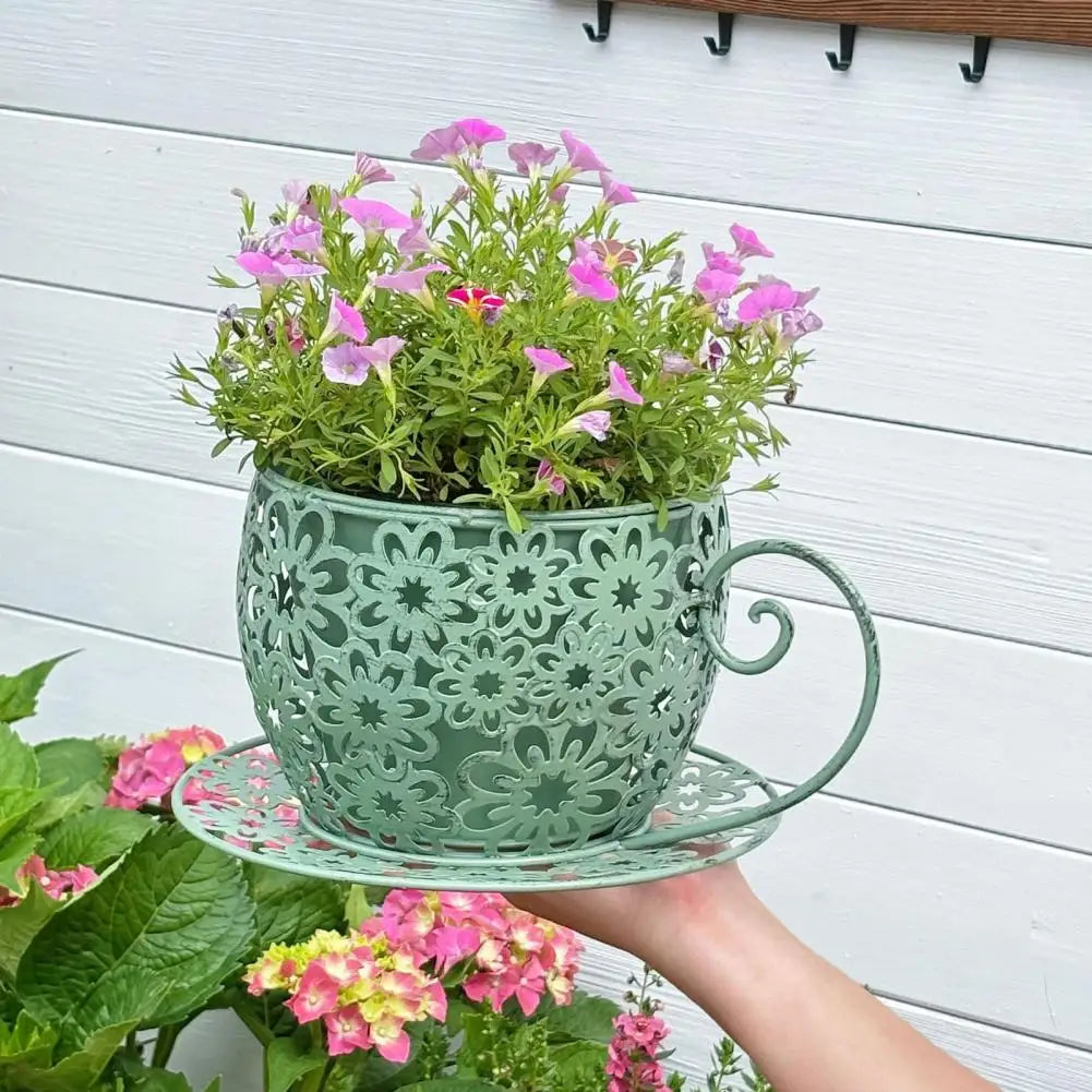 Teacup Floral Planter