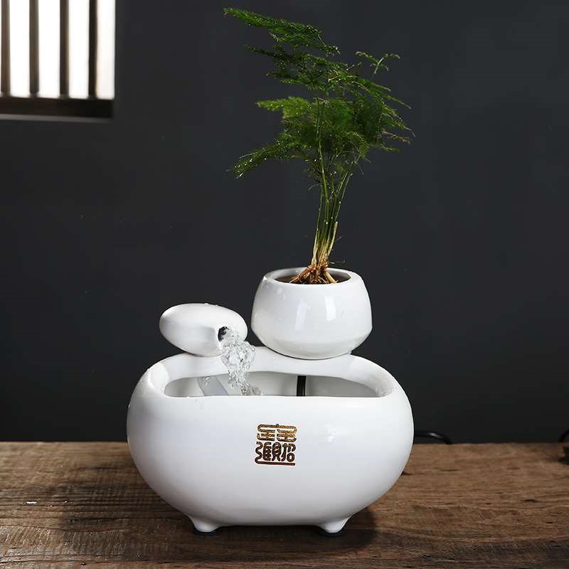 Ceramic Flowing Water Fountain