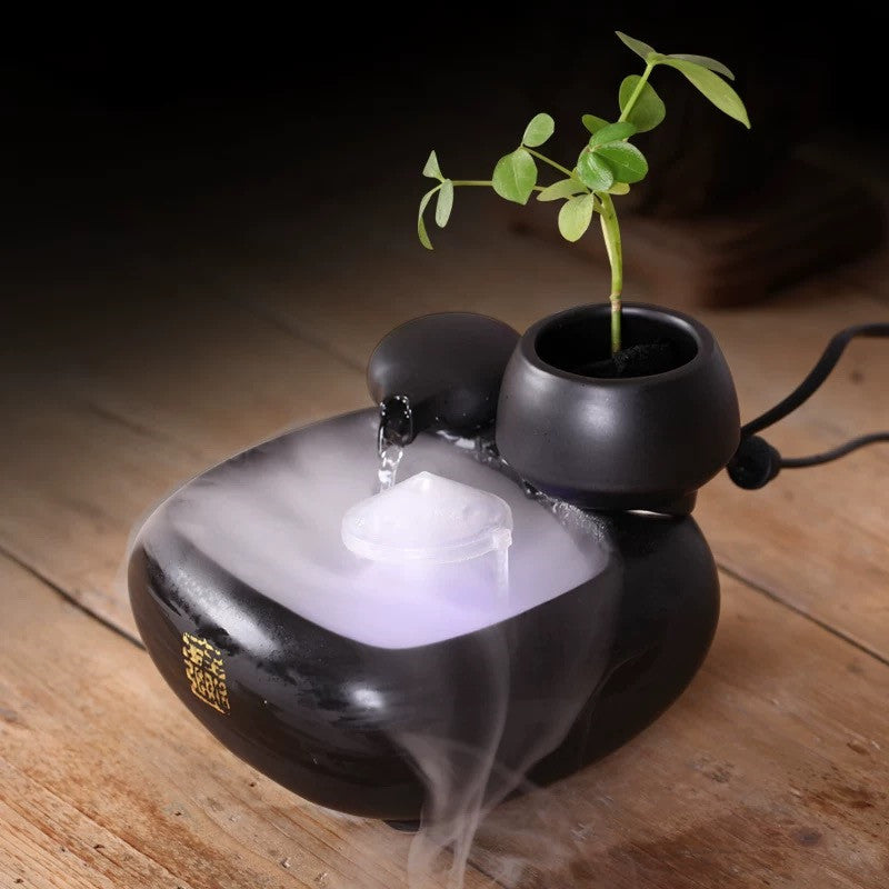 Ceramic Flowing Water Fountain