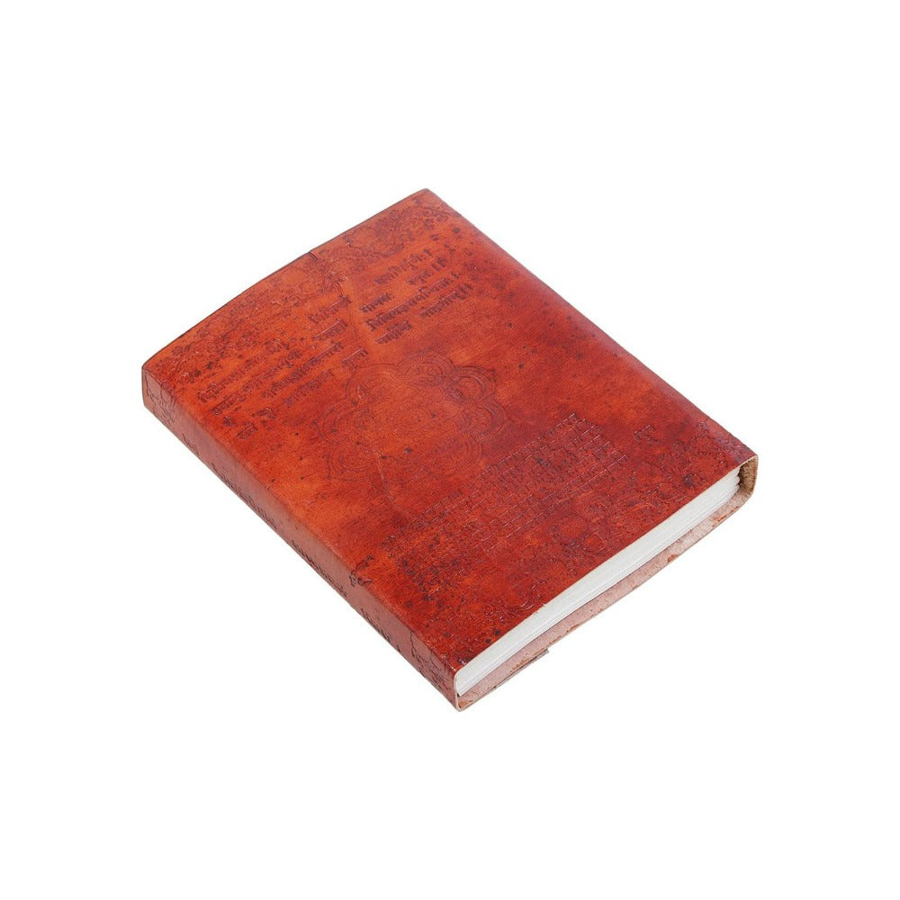 Lockable Leather Personal Diary with Unlined Pages