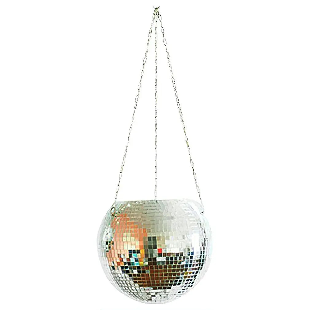 Disco Ball Hanging Flower Pot For Indoor Plants
