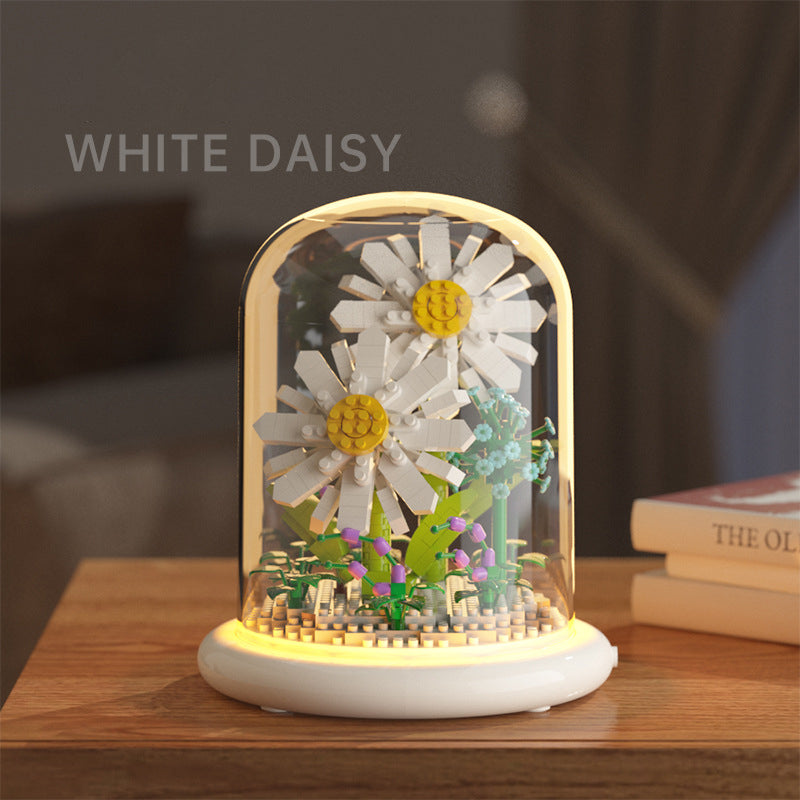 Building block flower simulation