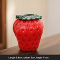 Strawberry ceramic vase