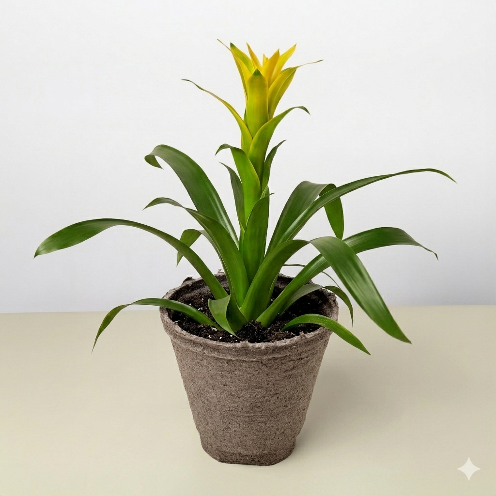 Yellow Guzmania Bromeliad