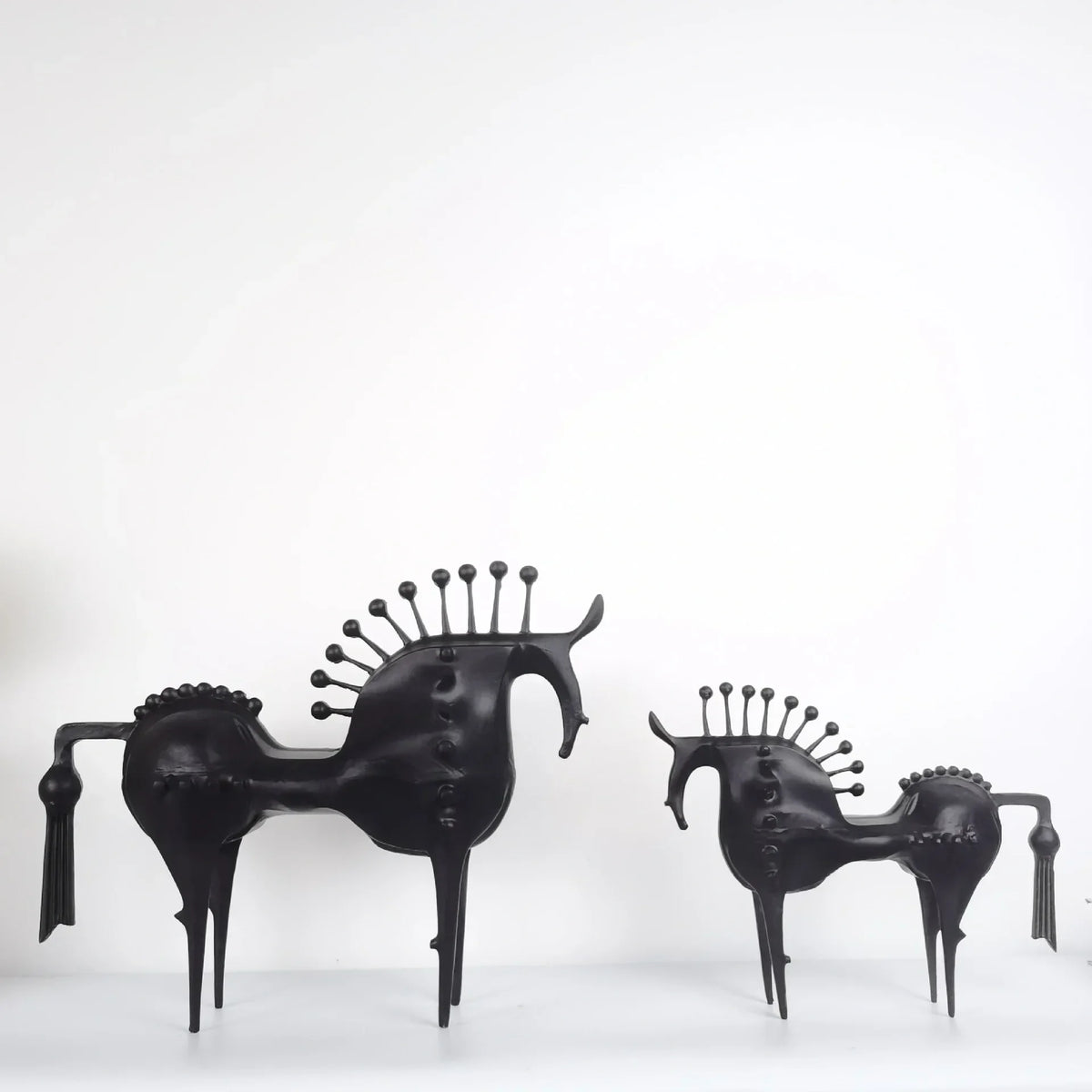 Iron Horse Sculpture Matte Black
