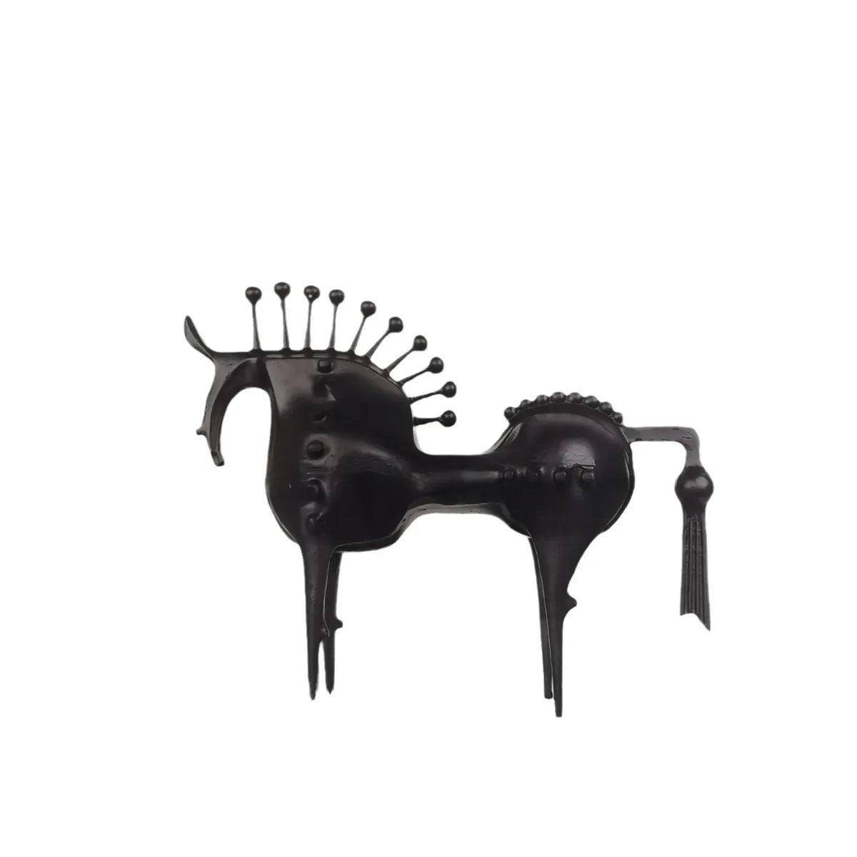 Iron Horse Sculpture Matte Black