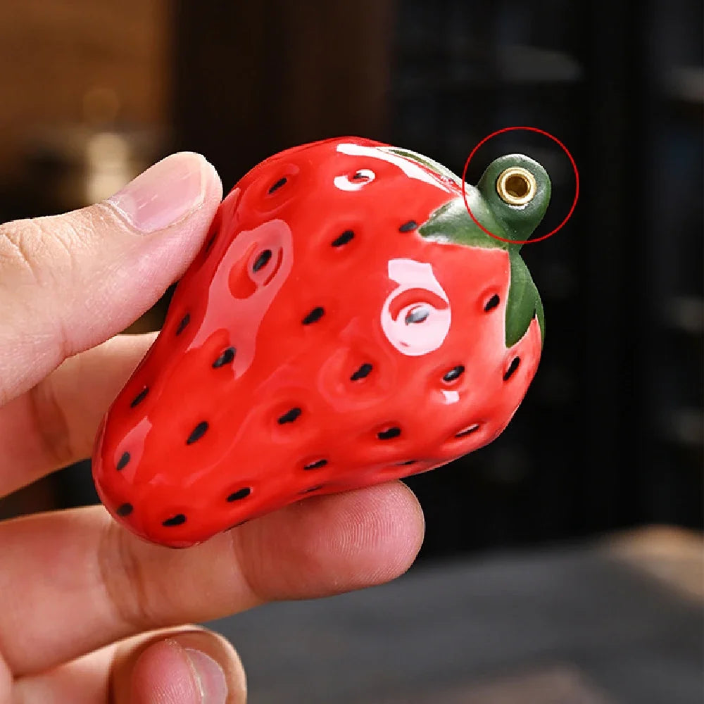 Strawberry Ceramic Incense Burner