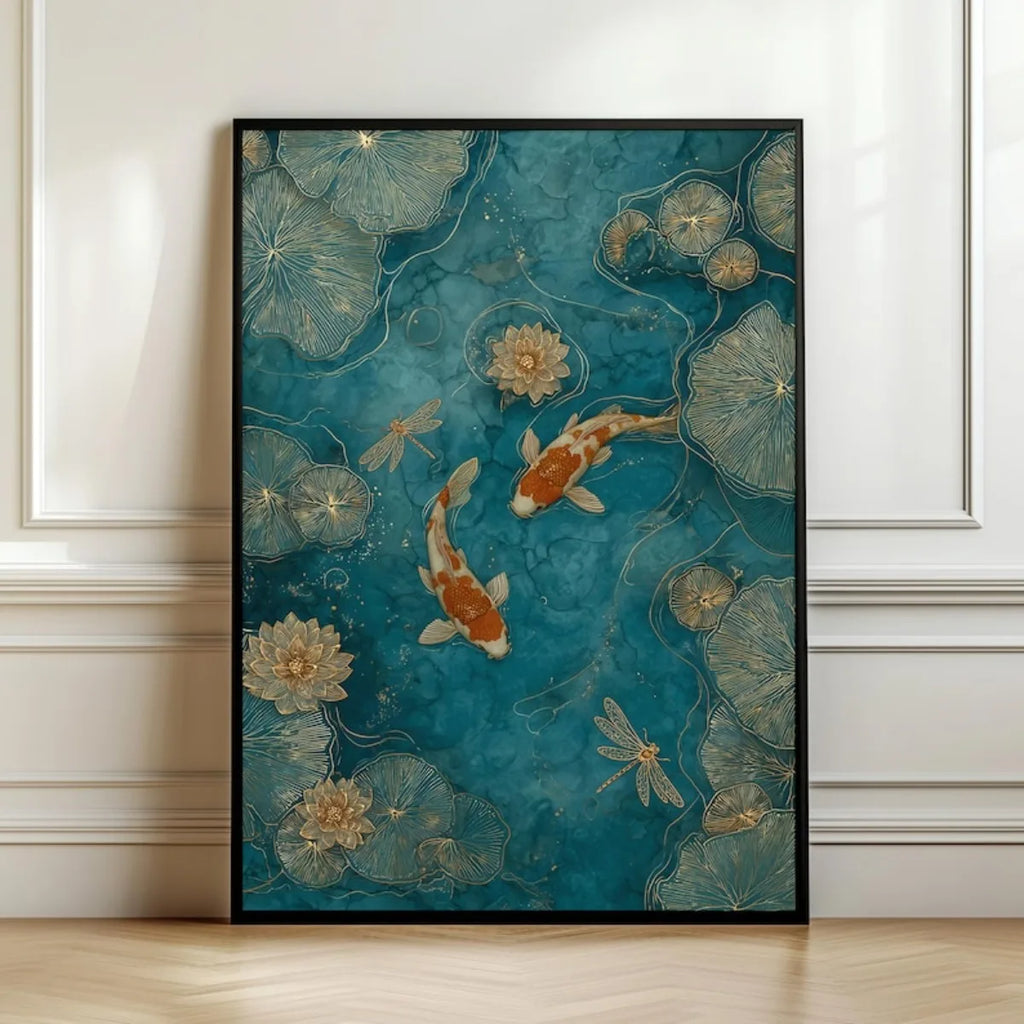 Japanese Koi Fish Canvas Print