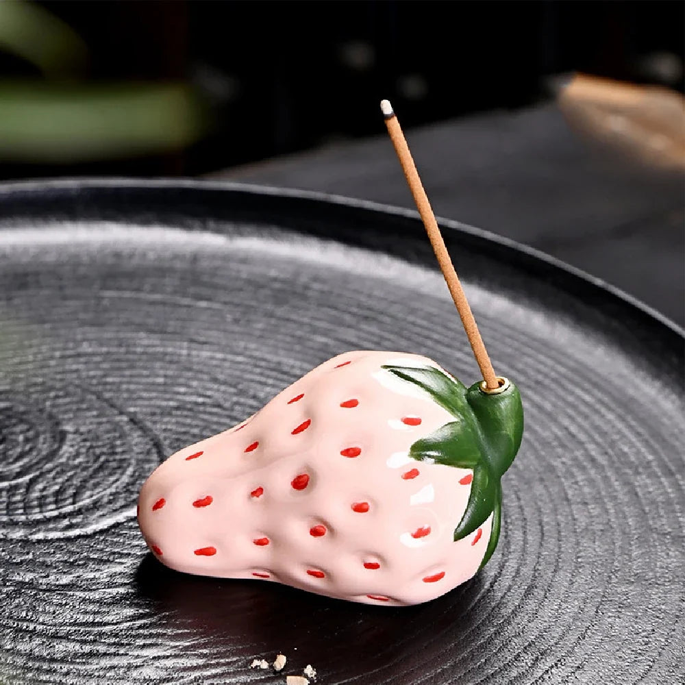 Strawberry Ceramic Incense Burner