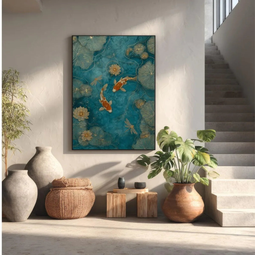 Japanese Koi Fish Canvas Print