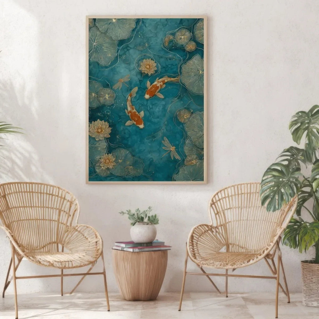 Japanese Koi Fish Canvas Print