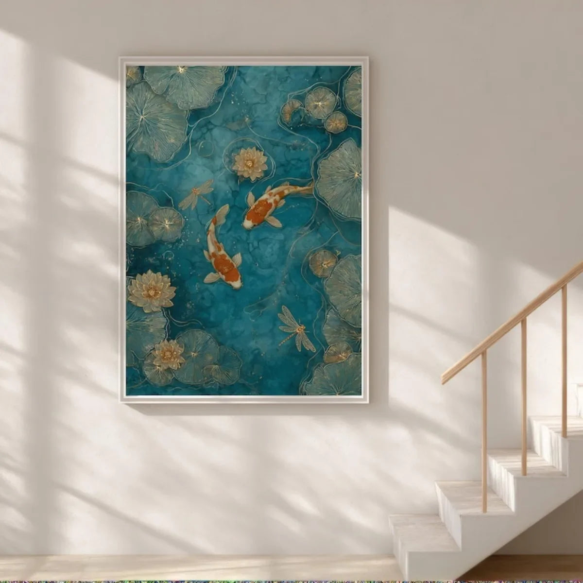 Japanese Koi Fish Canvas Print