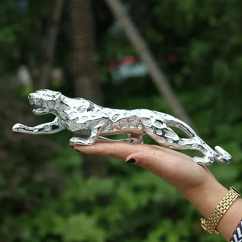 Leopard Tabletop Sculpture