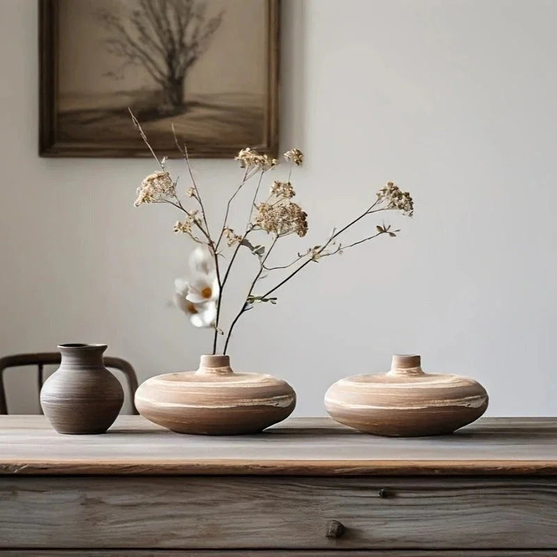 Minimalist Ceramic Beige Vase