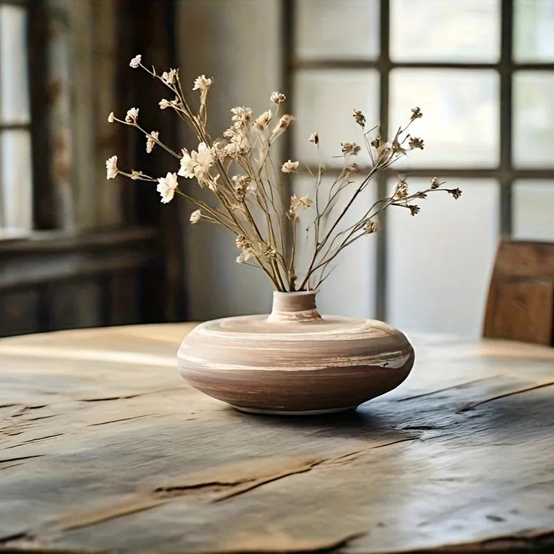Minimalist Ceramic Beige Vase