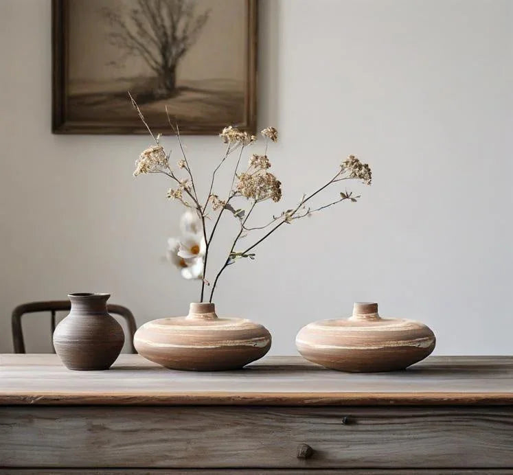 Minimalist Ceramic Beige Vase