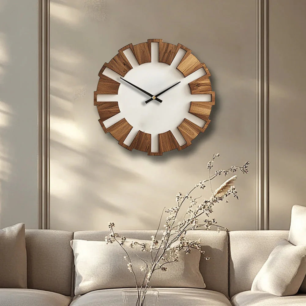 Artistic Wooden Wall Clock