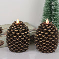 Wax Candles with Glitter Accents