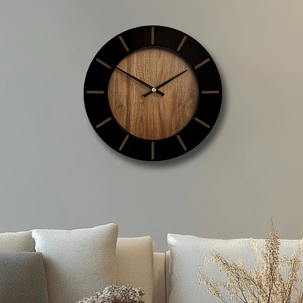Vintage Design Wooden Wall Clock