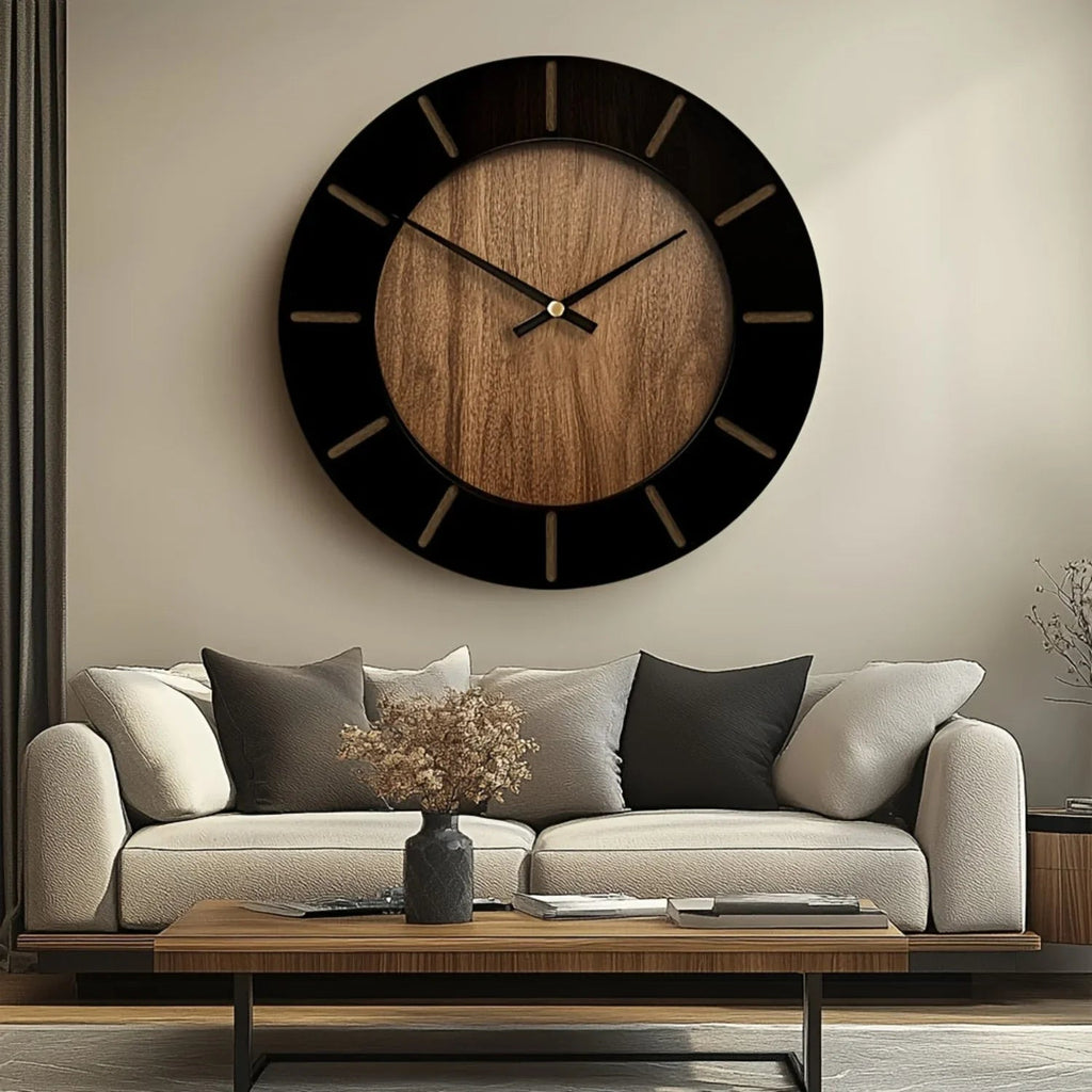 Vintage Design Wooden Wall Clock