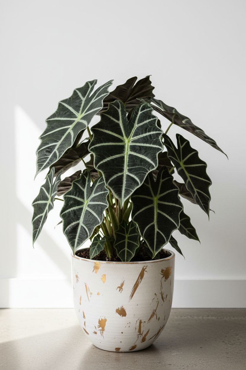 Alocasia Polly 'African Mask' - 4" Pot - NURSERY POT ONLY