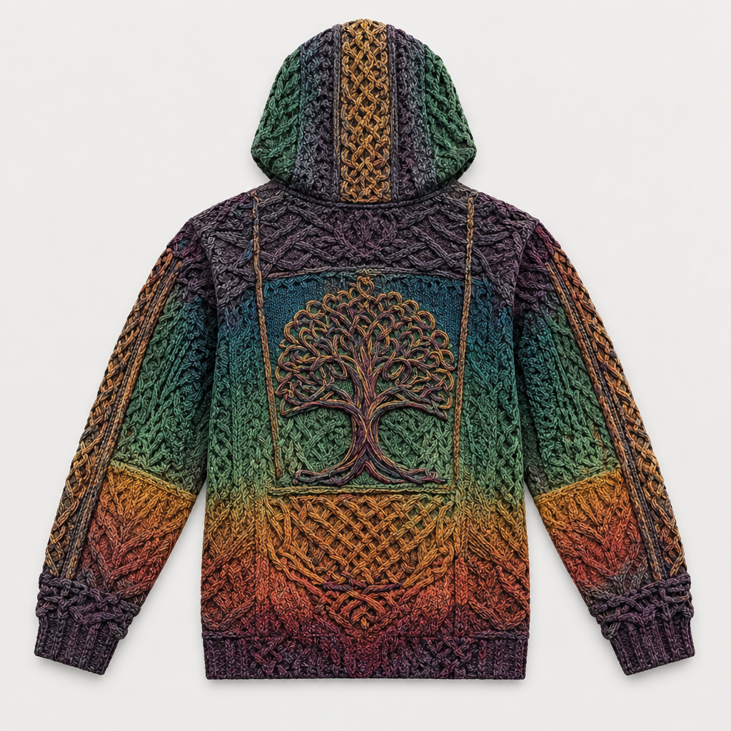 Tree of Life 3D Graphic Hooded Sweatshirt