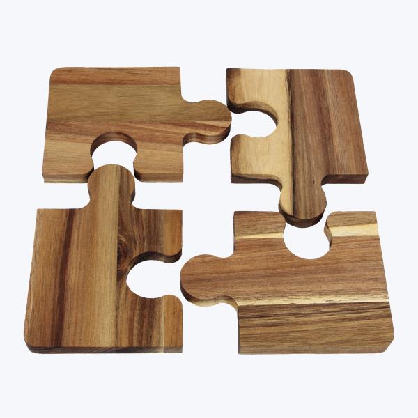 Jigsaw Puzzle Coaster Set
