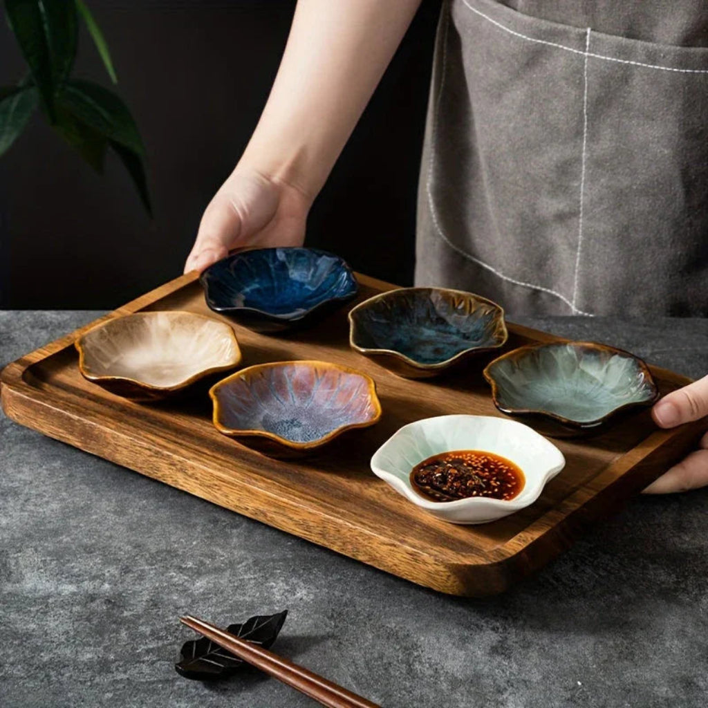 Ceramic 6 Piece Sauce Dish Set