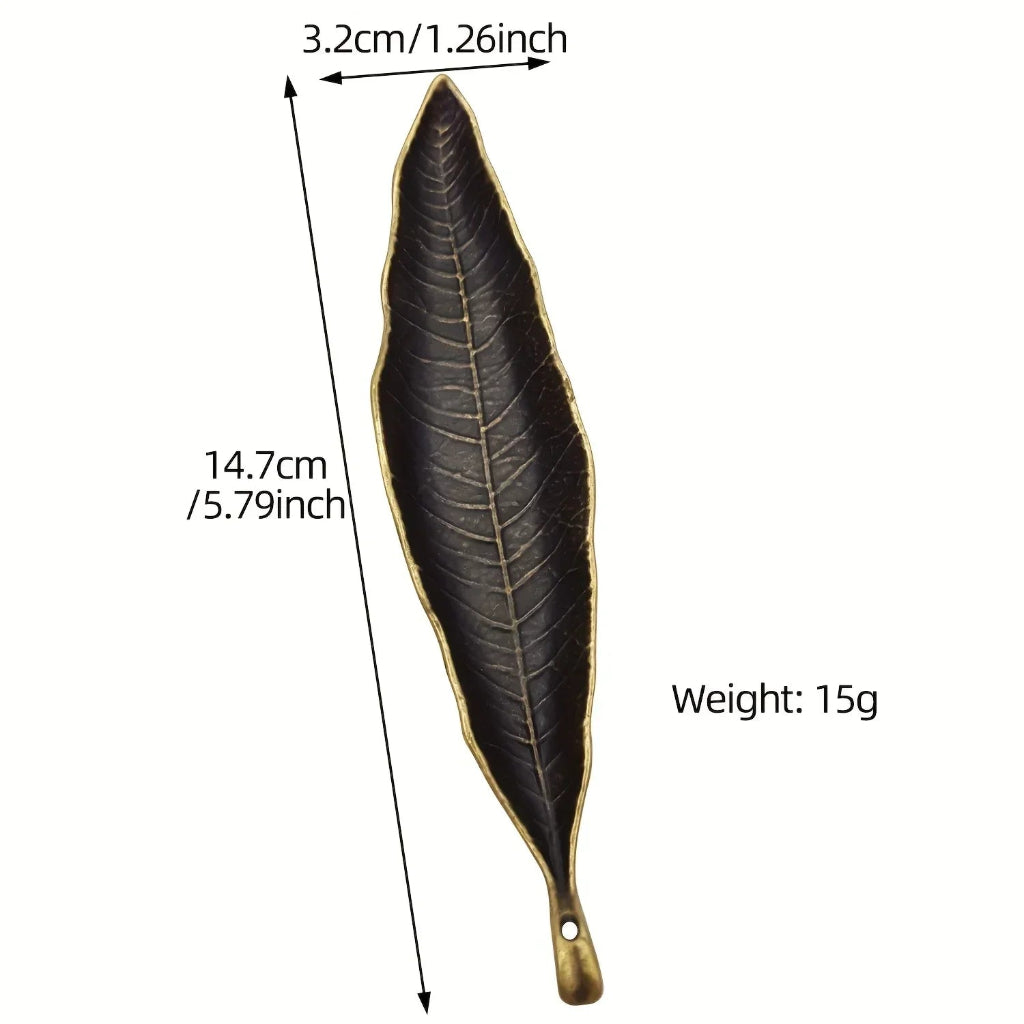 Leaf Design Ceramic Incense Holder
