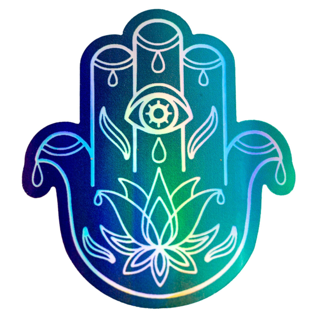 Hamsa Holographic Sticker