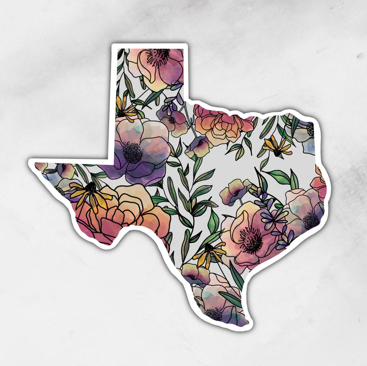 Texas Flower Sticker