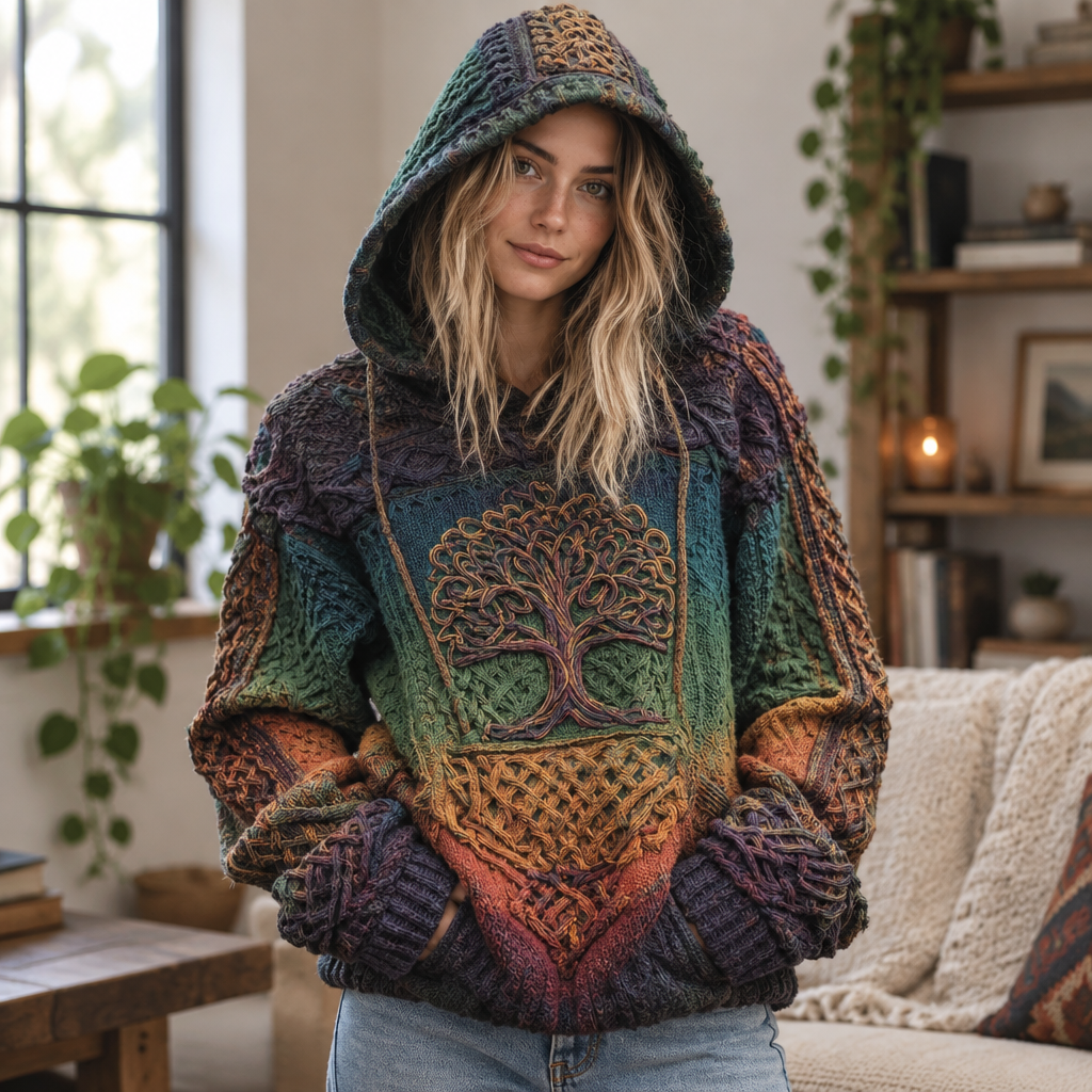 Tree of Life 3D Graphic Hooded Sweatshirt