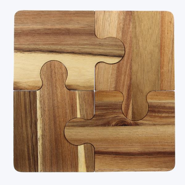 Jigsaw Puzzle Coaster Set