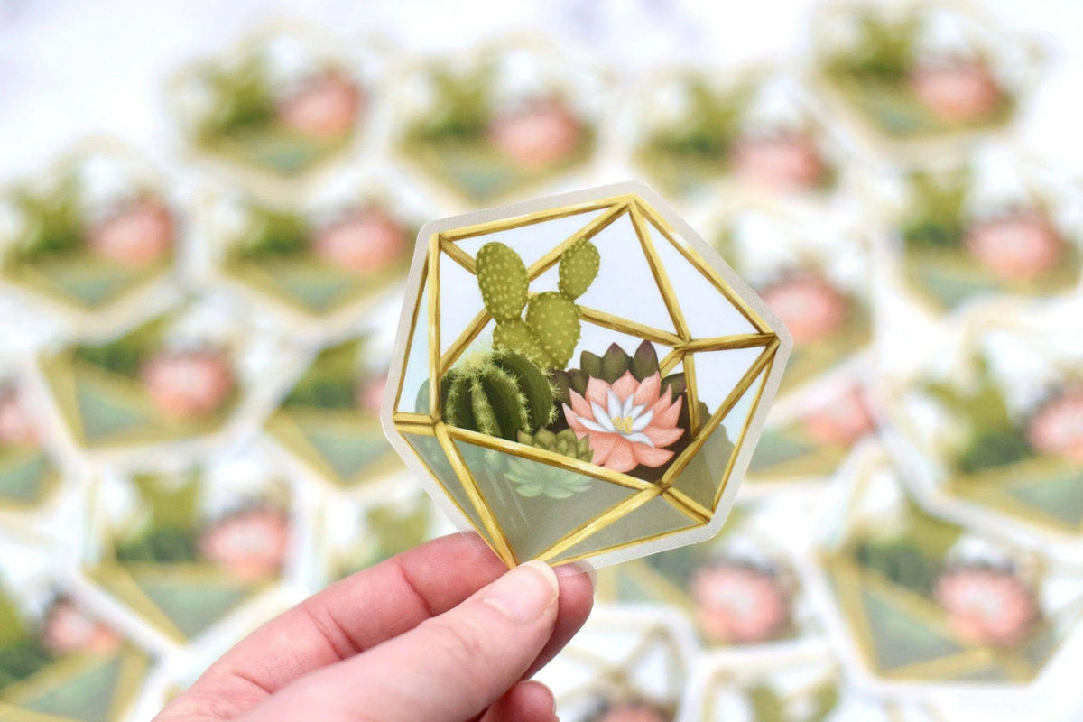 Succulent Terrarium Sticker